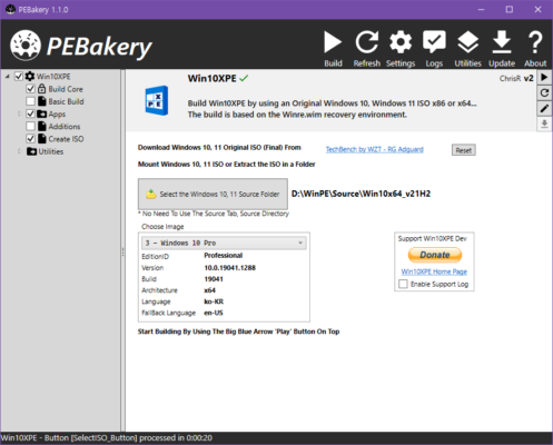 PEBakery-Win10XPE